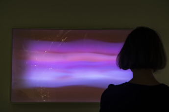 Buenos Aires, Argentina.- In the photos taken on September 22, 2023, Argentines visit a new edition of the National Hall of Visual Arts (SNVA), which on this occasion has as its headquarters the Kirchner Cultural Center (CCK), the Borges - both dependent on the Ministry of Culture - and the Paco Urondo Cultural Center of the UBA, all in the city of Buenos Aires, where the 212 selected works are exhibited under the curatorship of Guillermina Mongan.