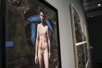 Buenos Aires, Argentina.- In the photos taken on September 22, 2023, Argentines visit a new edition of the National Hall of Visual Arts (SNVA), which on this occasion has as its headquarters the Kirchner Cultural Center (CCK), the Borges - both dependent on the Ministry of Culture - and the Paco Urondo Cultural Center of the UBA, all in the city of Buenos Aires, where the 212 selected works are exhibited under the curatorship of Guillermina Mongan.