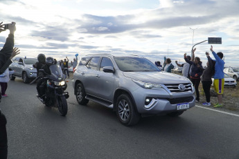 Rīo Gallegos.- In the photo taken on January 6, 2024, Javier Milei landed in Santa Cruz, to then visit the Antarctic bases "Marambio" and "Esperanza".