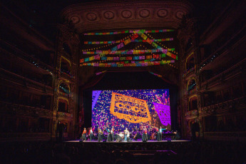 Buenos Aires, Argentina.- In the photos taken on February 18, 2024, Pixar in Concert shows in the sixth co-production between the Teatro Colón and Disney. The show has more than twelve artists on stage, including singers and dancers, and brings together several of Pixar's most iconic characters, including Buzz Lightyear, Woody and Merida, combining image, singing, dance and live orchestra to honor the creative legacy of one of the most celebrated animation studios in the world.